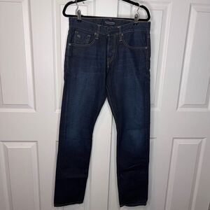 Scotch & Soda Amsterdams Blauw Snatch Straight Leg Button Fly Denim Jeans 30/34